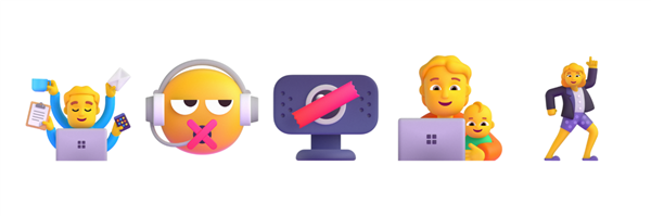 微软公布全新“流畅设计”Emoji:2D变3D 会动了