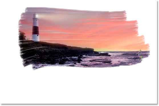 PS画边照片边框效果