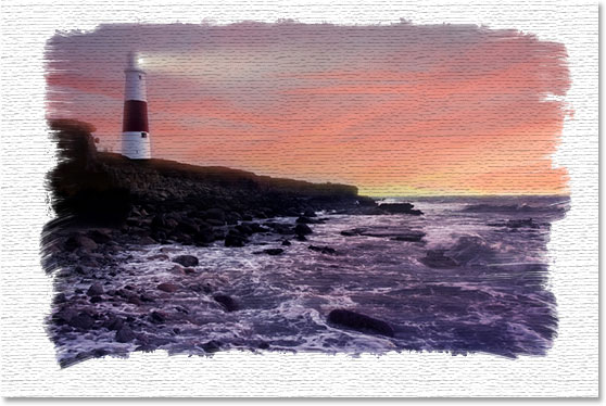 PS画边照片边框效果