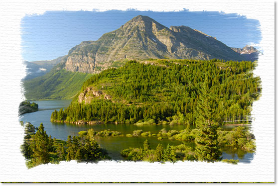 PS画边照片边框效果