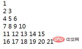 1628044250408117.png PHP自定义显示Floyd三角形的前几行