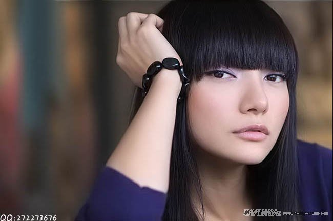 PS调出人物柔美的艺术色调效果