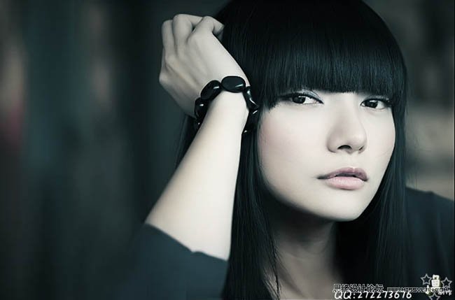 PS调出人物柔美的艺术色调效果