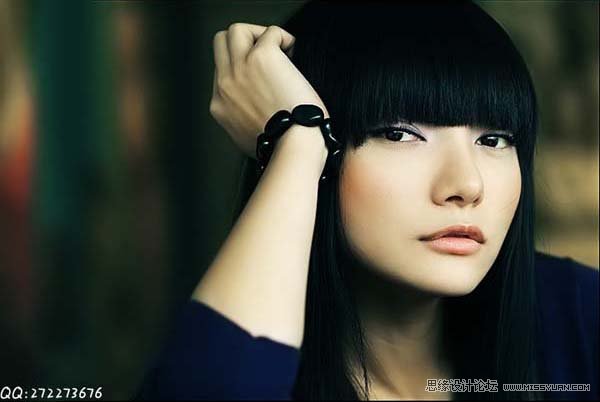 PS调出人物柔美的艺术色调效果