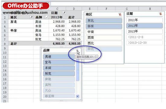 excel什么是数据切片 Excel切片器--数据智能展示的利器 excel什么是数据切片 Excel切片器--数据智能展示的利器