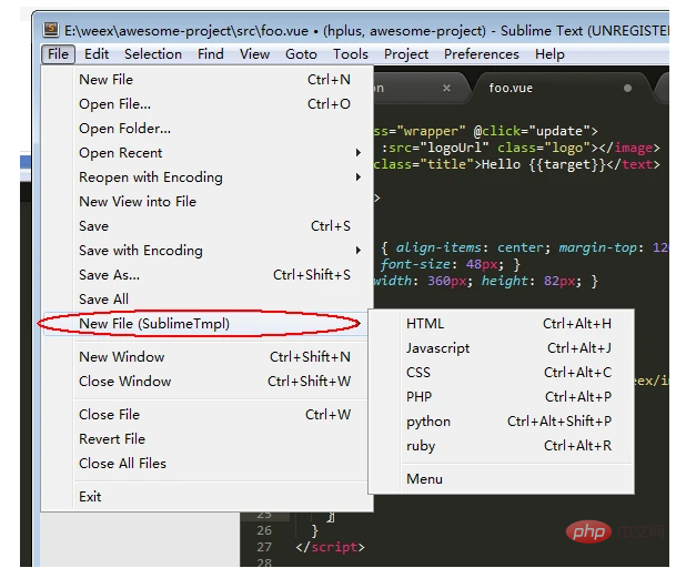 1630398320559359.png 一文介绍sublime text3搞定vue文件模板