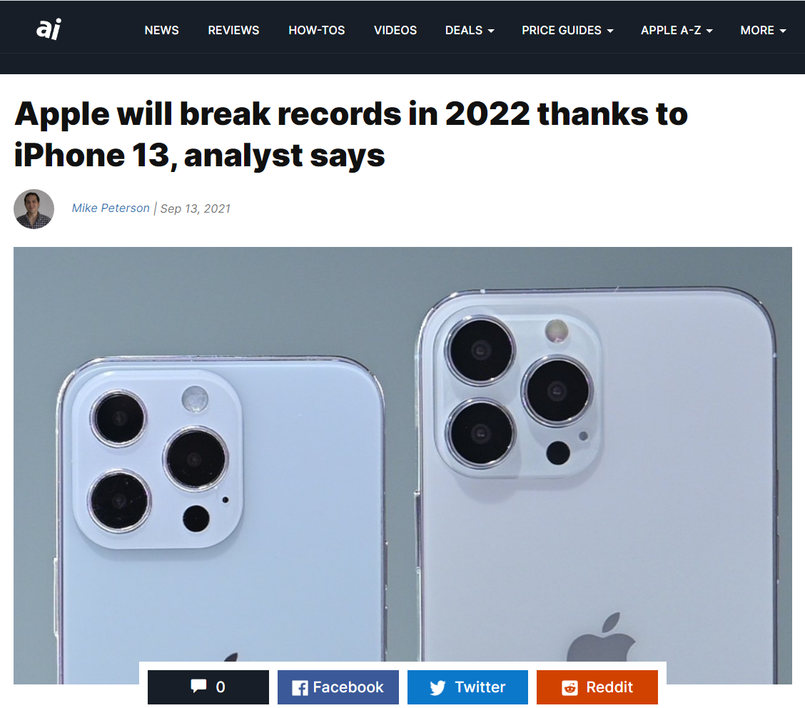 摩根大通：iPhone 13/Pro 系列和新款 iPhone SE 将推动苹果业绩明年再破纪录