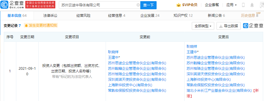 小米投资云途半导体，后者专注于车规级芯片