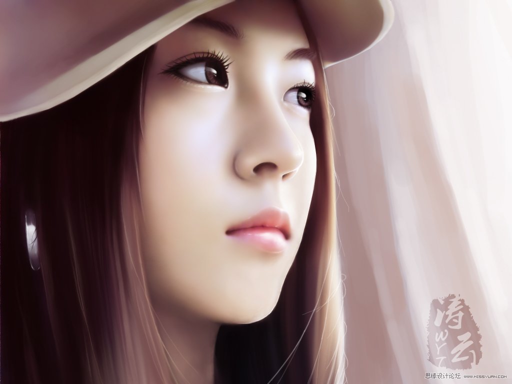 用PS把手机大头像处理为手绘效果