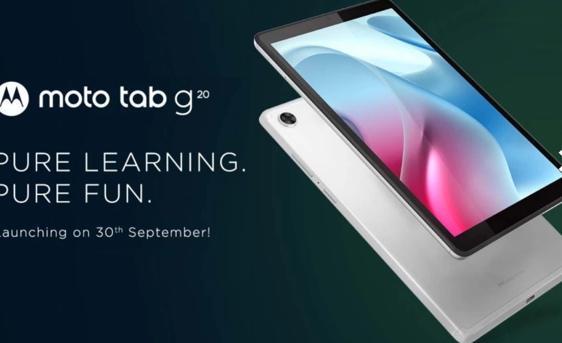 摩托罗拉 Moto Tab G20 平板下周在印度推出,主要面向学生群体