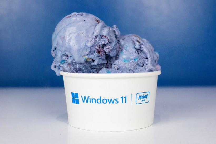 为庆祝 Win11 发布，微软推出定制冰淇淋/点亮迪拜哈里法塔