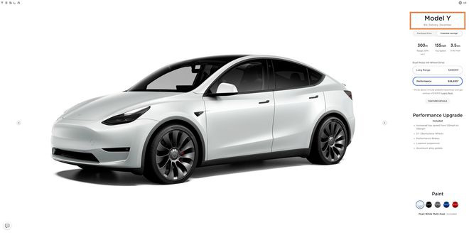 特斯拉高性能版 Model Y 2021 年产量接近售罄