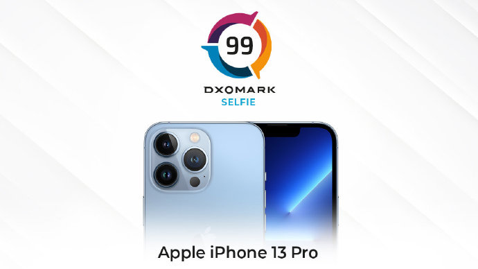苹果 iPhone 13 Pro DXOMARK 自拍相机评分公布:99 分