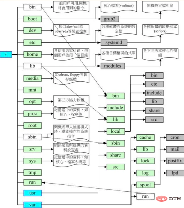 一张图带你缕清linux目录结构！
