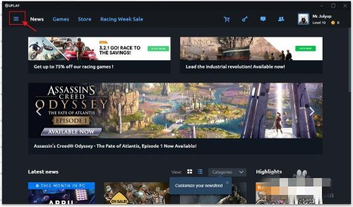 育碧怎么设置中文 育碧语言修改方法