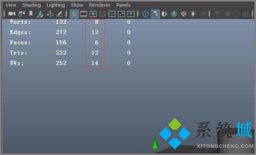 maya如何显示点线面数量 maya显示面数方法