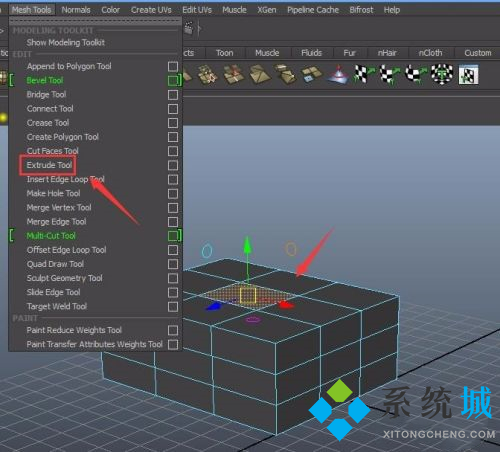 maya挤出命令快捷键 maya挤出指令使用方法