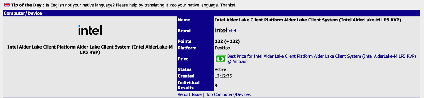 英特尔 12 代酷睿超低压处理器现身:2 大核 8 小核,二合一笔记本将搭载