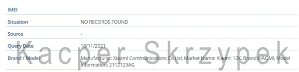 小屏旗舰!小米12X曝光:骁龙870加持