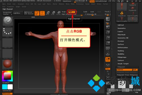 zbrush怎么上色 zbrush模型上色步骤介绍