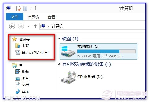 win7资源管理器左栏“桌面”丢失恢复方法