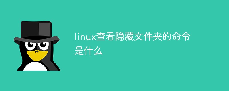 linux查看隐藏文件夹的命令是什么