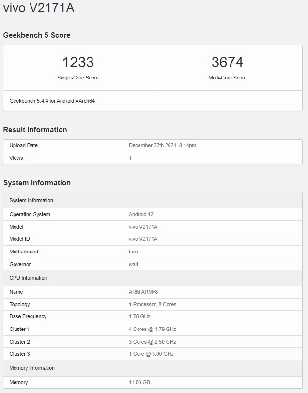 发布在即,iQOO 9 现身 Geekbench:骁龙 8 Gen 1+12GB 内存