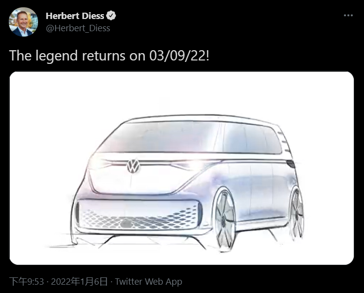 大众官宣 3 月 9 日发布 ID.BUZZ 复古电动巴士