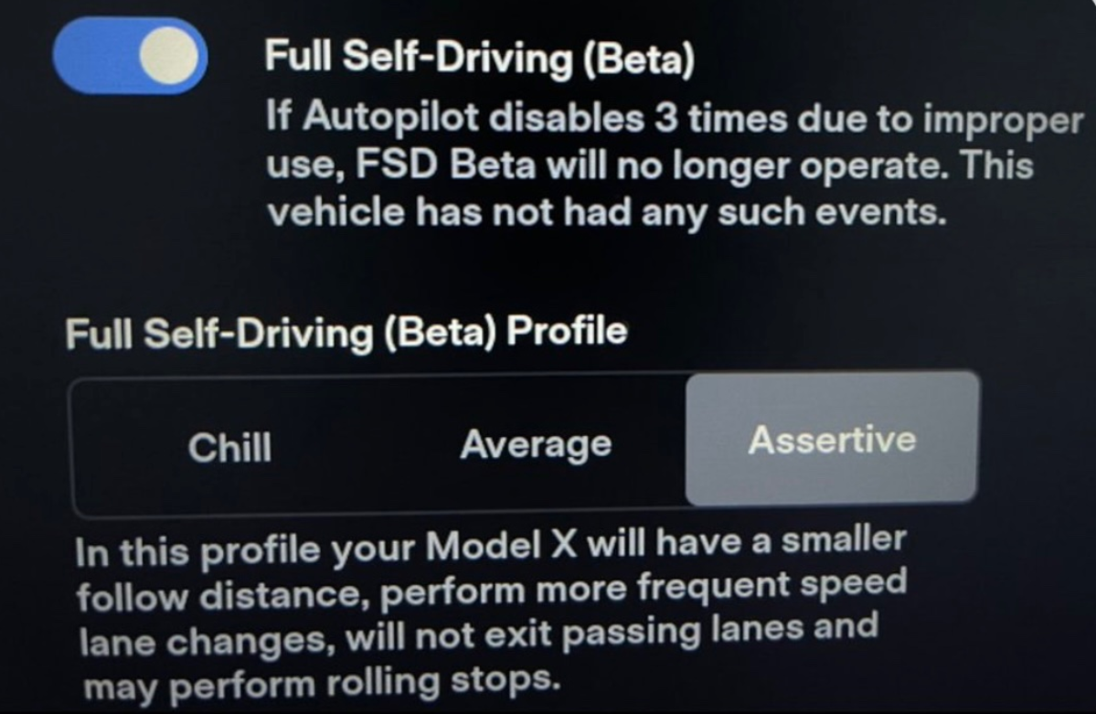特斯拉 FSD 全自动驾驶三种模式曝光：可选择“刺激一把”或“慢慢开”