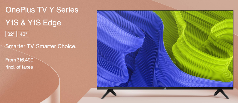 一加推出 Y1S 系列电视：32/43 英寸，最高 1080p，Android TV 11 系统