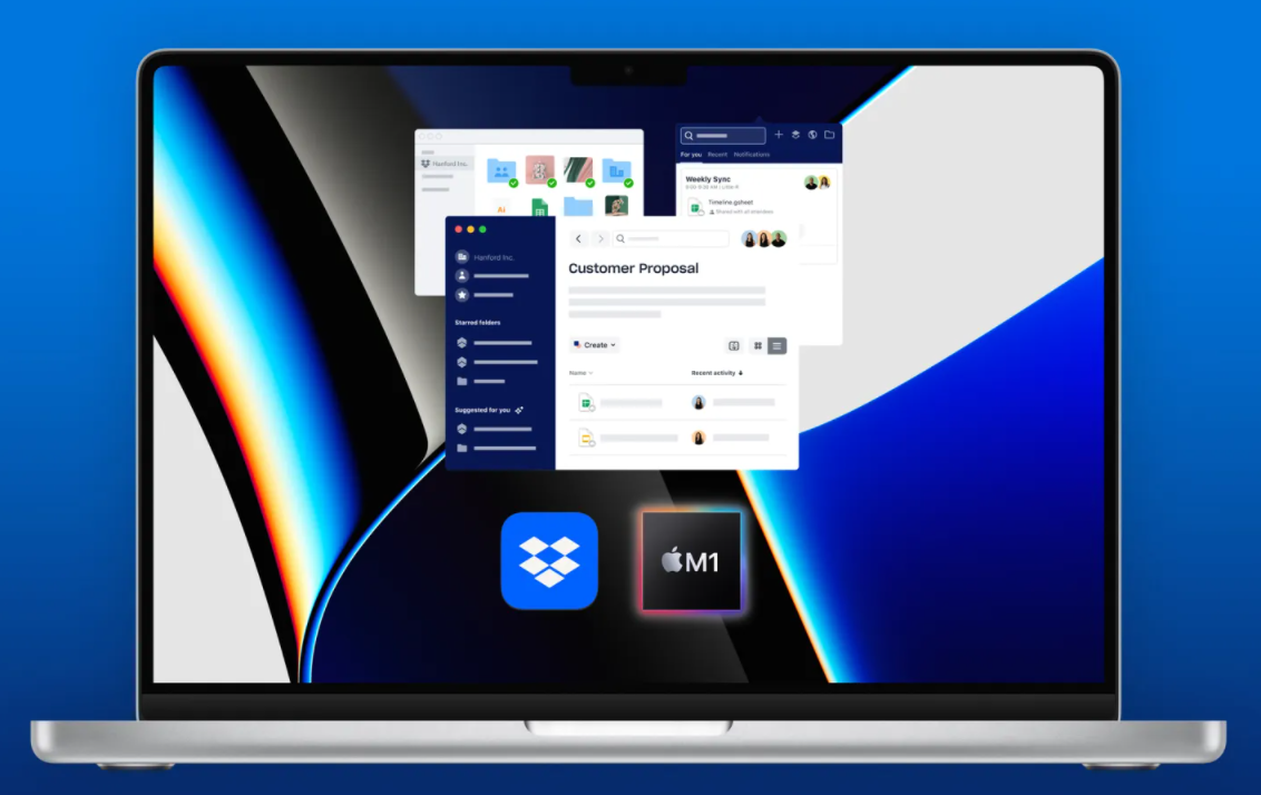 Dropbox 网盘已原生支持苹果 M1 Mac-站长资讯网