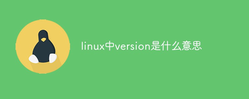 linux中version是什么意思
