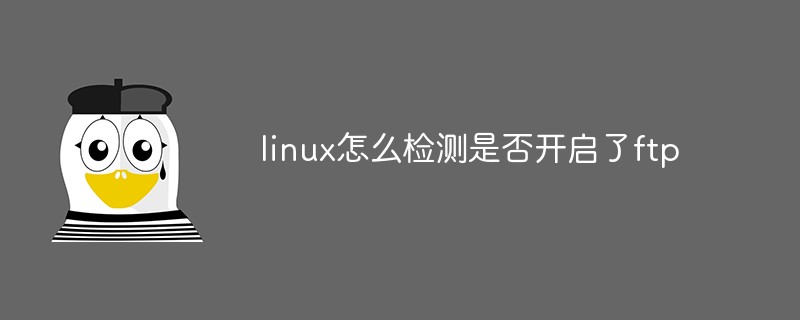 linux怎么检测是否开启了ftp