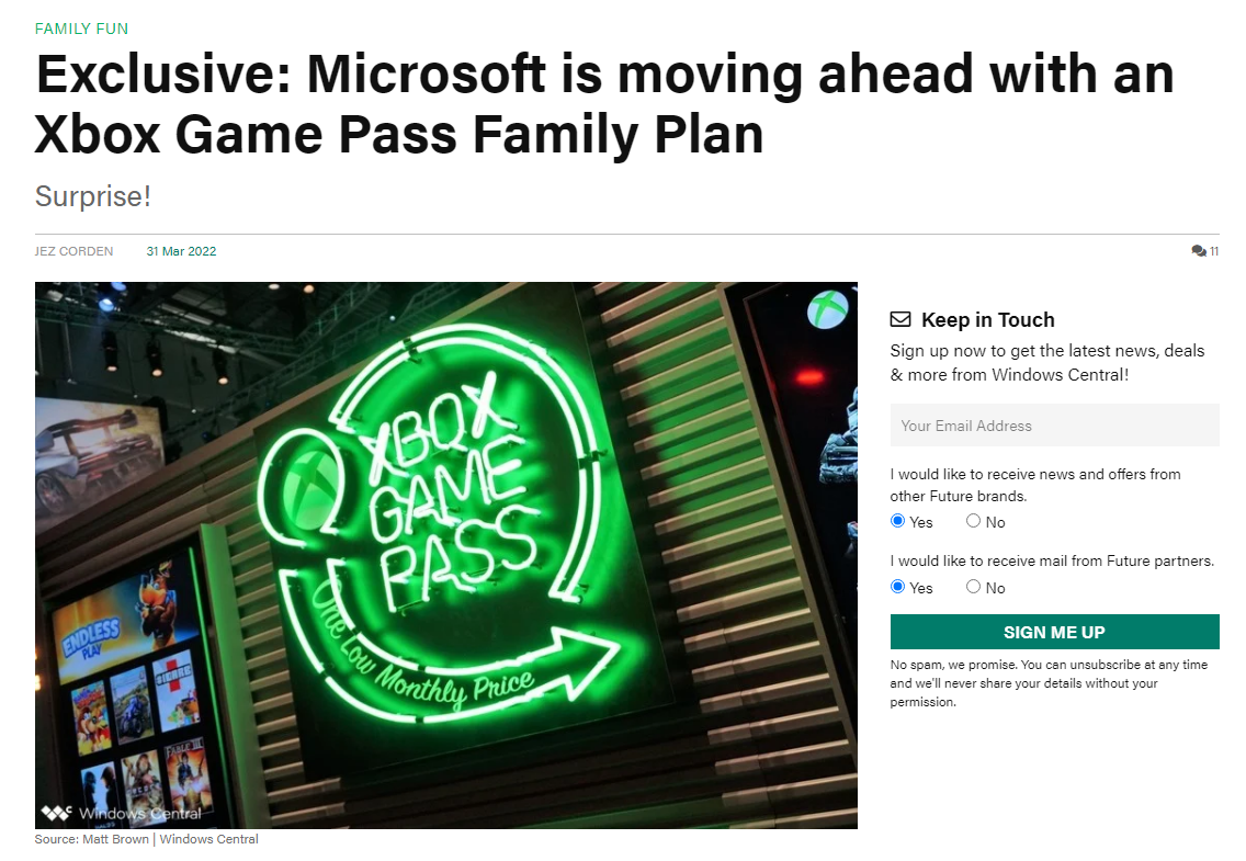 消息称微软将为 Xbox 推出 XGP 家庭会员，五个人组团买更划算