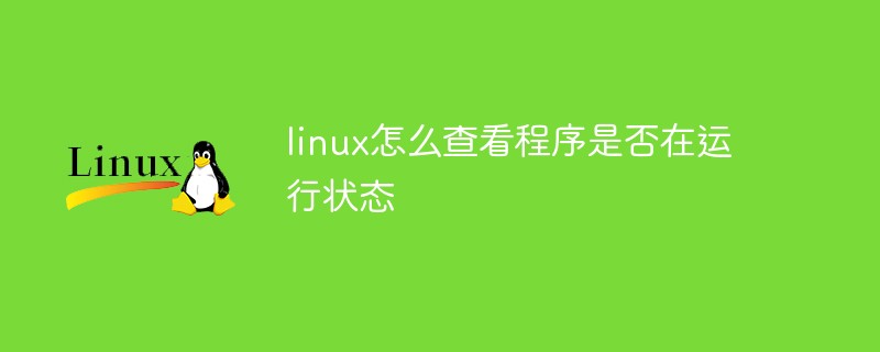 linux怎么查看程序是否在运行状态