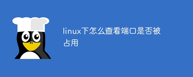 linux下怎么查看端口是否被占用