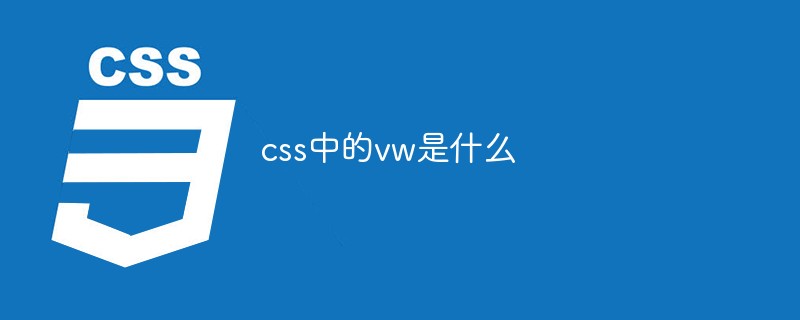 css中的vw是什么