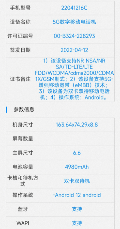 Redmi Note 12系列新机入网:有望5月发布