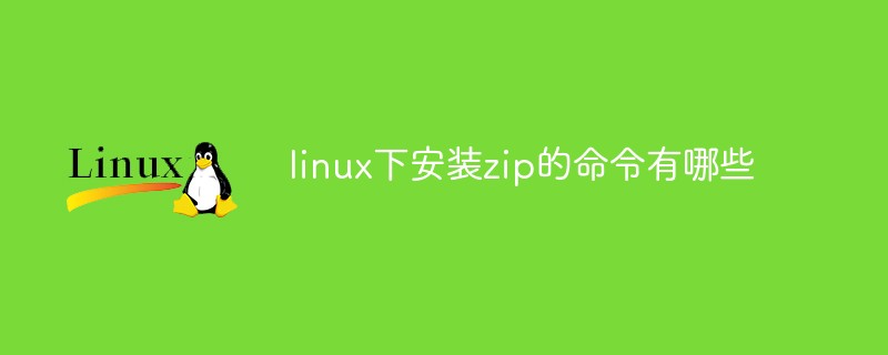 linux下安装zip的命令有哪些