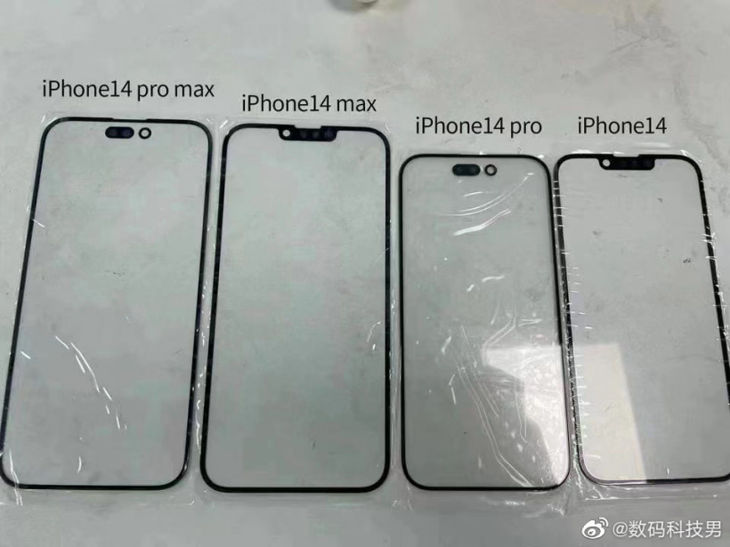 苹果 iPhone 14 / Pro / Max 前面板曝光：将采用刘海和打孔两种设计，比例达 20:9