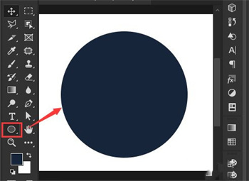 PS怎么画圆 PS怎么在圆圈里填充颜色