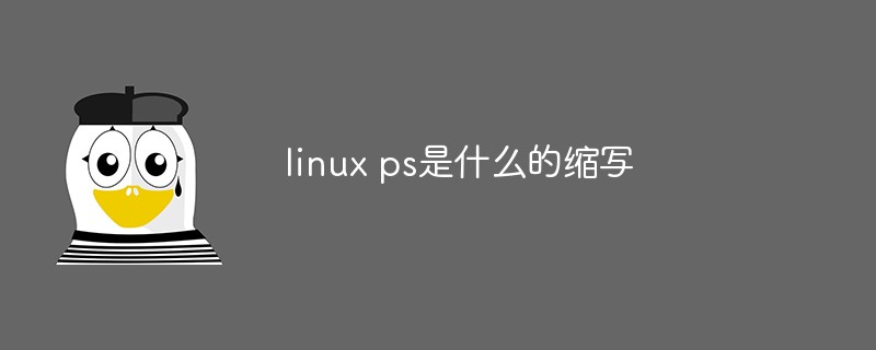 linux ps是什么的缩写