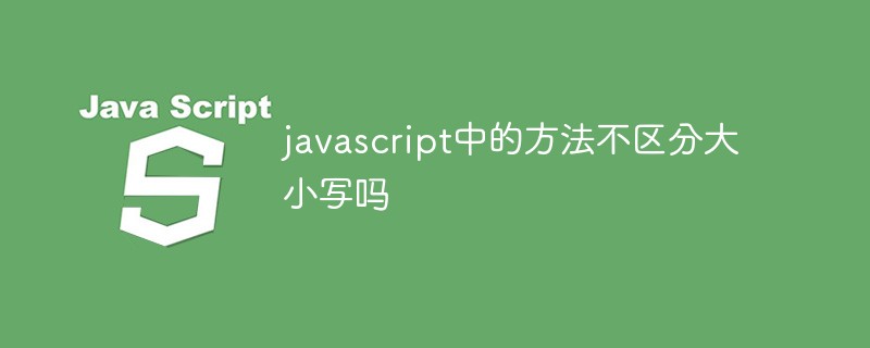 javascript中的方法不区分大小写吗