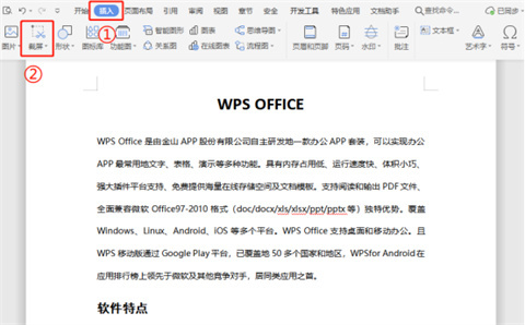 wps截图快捷键ctrl加什么 电脑wps怎么截图