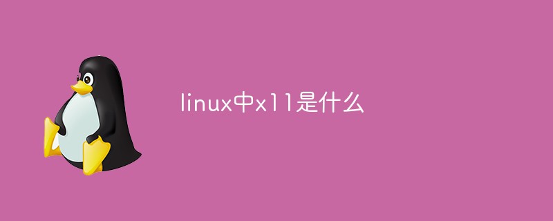 linux中x11是什么