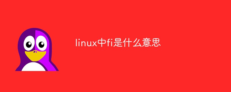 linux中fi是什么意思