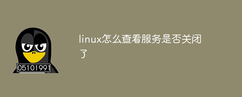 linux怎么查看服务是否关闭了