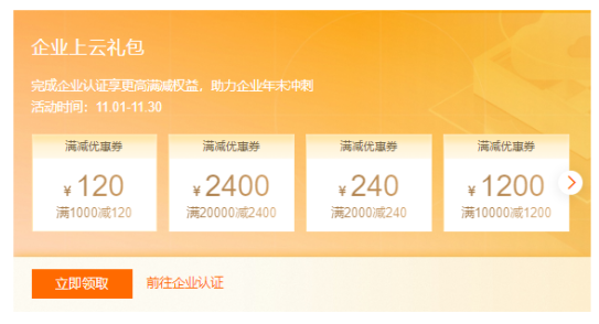 阿里云双11活动重磅开启，助力企业加速提质增效