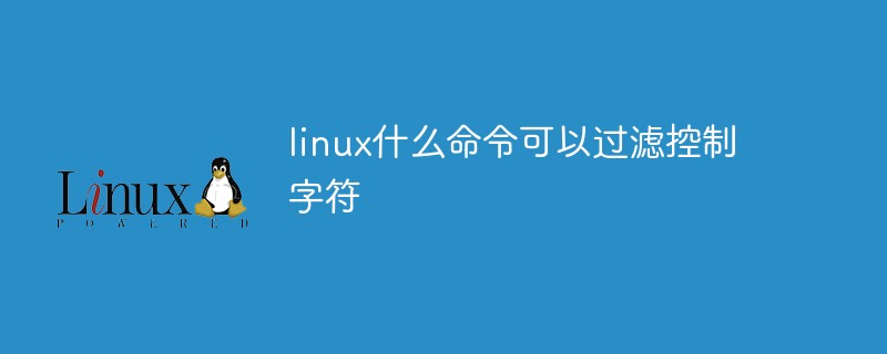 linux什么命令可以过滤控制字符