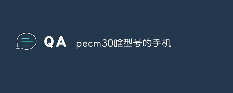 pecm30啥型号的手机